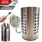 Suporte Organizador para Utensílos Talheres Aço Escovado Suporte Organizador para Utensílos Talheres Aço Escovado