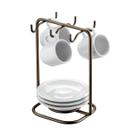 Suporte Organizador Pires Xícaras Bancada Cozinha Cor Café - 1124CF Future
