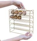 Suporte Organizador Porta 50 Cápsulas Café Dolce Gusto Dourado