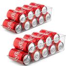 Suporte Organizador Porta Latas Geladeira Armário Kit 2x Pcs