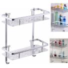 Suporte Organizador Porta Shampoo Sabonete Box Banheiro Banho Prateleira Dupla Aluminio Resistente Chuveiro