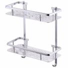 Suporte Organizador Shampoo Condicionador Sabonete Prateleira Dupla Box Banheiro Chuveiro Aluminio Resistente