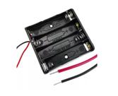 Suporte p/ 4 pilhas aaa peq. canoa preto