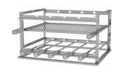 Suporte P/ Alvenaria Churrasco Inox C/5 Espeto Tela Moeda