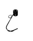 Suporte p/ bicicleta branco bomfix