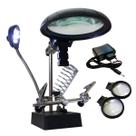 Suporte P/ Ferro Solda Lupa Led Articulável Com Garras Suporte P/ Ferro Solda Lupa Led Articulável Com Garras