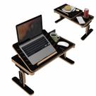 Suporte P/ Notebook Regulável Mdf Cama Sofá Ergonomia Preto