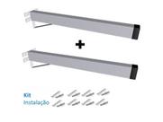 Suporte P/pia Parafusar Branco 40cm.2peças+buchas/ Parafusos