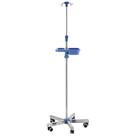 Suporte P/ Soro Infusão Altura Ajustável Rodas Aço Inox Abs