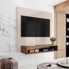 Suporte Painel Tv Quarto Sala Painel Prateleira Até 32 Polegadas Off/ freijó