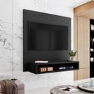 Suporte Painel Tv Quarto Sala Painel Prateleira Até 32 Polegadas Preto