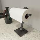 Suporte Papel Toalha Porta Guardanapo Mesa Cozinha Preto Lux