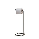 Suporte Papeleira De Chão Para Banheiro Lavabo Set Aço Multiuso D01 Preto Fosco - Lyam Decor