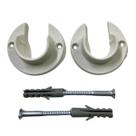 Suporte Par Kit Flange Varias Cores Para Varão 19mm