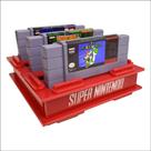 Suporte para 05 cartucho Super Nintendo padrão Americano - Fita Super Nintendo