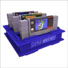 Suporte para 05 cartucho Super Nintendo padrão Americano - Fita Super Nintendo