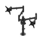 Suporte para 2 monitores fixo de 10 até 27 polegadas triarticulado Suporte para 2 monitores fixo de 10 até 27 polegadas triarticulado