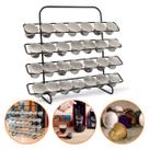 Suporte para 28 capsulas de cafe nespresso preto