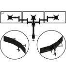 Suporte Para 3 Monitores Articulado Altura e Angulo Ajustavel 10 A 24 Garra/ Morsa SMT-1024G-B