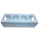 Suporte para 4 bisnagas originais fifo 473 ml acrílico branco