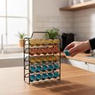 Suporte para 50 Cápsulas Nespresso Branco Design Sofisticado e Funcionalidade Porta Cápsula Nespresso
