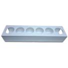 SUPORTE PARA 6 BISNAGAS ORIGINAIS FIFO 473 ml ACRÍLICO BRANCO