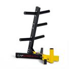 Suporte para anilhas olímpicas CAP Barbell, estrutura reforçada, amarelo