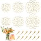 Suporte para arranjos de flores em aço inoxidável Yncotte Gold (6 unidades)