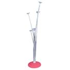 Suporte para Balões com Base Rosa e Leds Colorido - 70cm - 1 unidade - Rizzo Suporte para Balões com Base Rosa e Leds Colorido - 70cm - 1 unidade - Rizzo