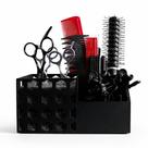 Suporte para Barbearia Barbeiro Tesouras Escovas Máquina Cor:Preto Suporte para Barbearia Barbeiro Tesouras Escovas Máquina Cor:Preto