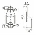 Suporte Para Barra Oblonga Cromado kit 10 Unidades Suporte Para Barra Oblonga Cromado kit 10 Unidades