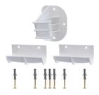 Suporte para bicicleta na parede horizontal cor - branco