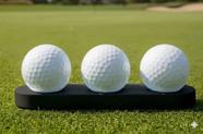 Suporte Para Bolas De Golfe Com Capacidade Para 3, Para Decoração E Presente, Preto