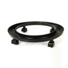 Suporte Para Botijão Bujão Com Rodinhas Preto