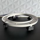 Suporte para botijão de gás de plástico branco com rodas pretas para cozinha porta botijao butijao de gas