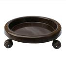 Suporte para botijão de gás e vasos de plantas com rodas - Easy Roller - MARROM