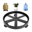 Suporte Para Botijão De Gás / Vasos / Com Rodinha 55kg Preto