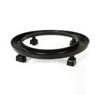 Suporte para Bujão Botijão Preto com Rodinhas