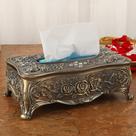 Suporte para caixa de lenços STOBAZA Vintage European Luxurious Zinc Al