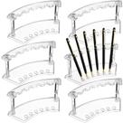 Suporte para canetas e expositor Chinco de 6 slots Plastic Clear x6