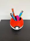 Suporte Para Canetas Pokébola Pokémon Com Base Porta Lápis