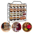 Suporte para Cápsulas 3 Corações Preto - Organize 40 Cápsulas com Estilo e Praticidade
