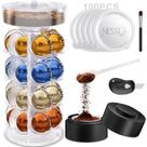 Suporte para cápsulas e kit de cápsulas reutilizáveis para Nespresso Vertuo