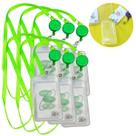 Suporte Para Cartão Ajustável 6 Unidades Com Cordão Removível