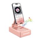 Suporte para Celular com Alto-Falante Bluetooth JTEMAN - Portátil e Rosa