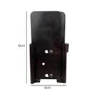 Suporte Para Celular De Motocicleta Aço Premium Ajustável Seguro Ideal Preto
