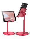 Suporte para celular LISEN com ângulo ajustável em altura (vermelho)