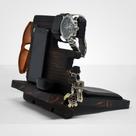 Suporte para Celular Madeira Pinus Shou Sugi Ban - Midur Creative Woods Suporte para Celular Madeira Pinus Shou Sugi Ban - Midur Creative Woods