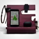Suporte para Celular Madeira Roxinho - Midur Creative Woods - Suporte Smartwatch