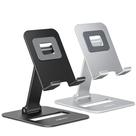 Suporte para celular Nulaxy Dual Folding, pacote com 2 unidades, preto e prata